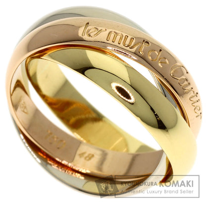 CARTIER Trinity #48 Ring K18 Yellow Gold 18K Pink GoldLadies [Used]