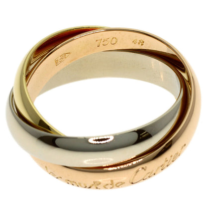 CARTIER Trinity #48 Ring K18 Yellow Gold 18K Pink GoldLadies [Used]