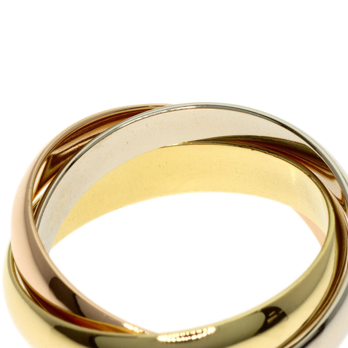 CARTIER Trinity #48 Ring K18 Yellow Gold 18K Pink GoldLadies [Used]