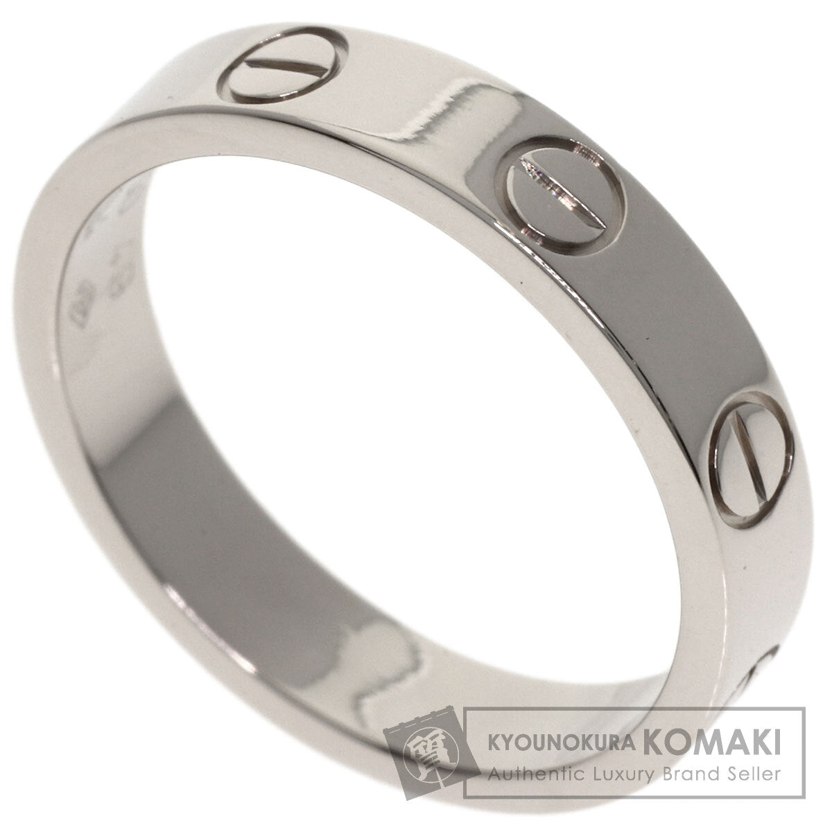 CARTIER love ring #49 Ring K18 White Gold Ladies [Used]