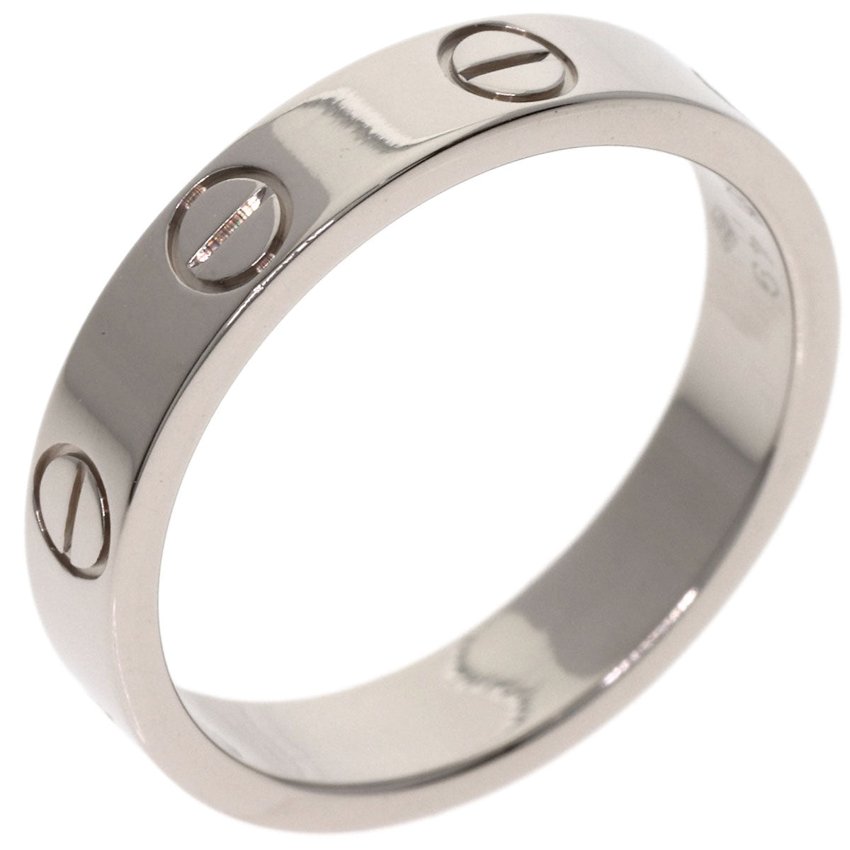 CARTIER love ring #49 Ring K18 White Gold Ladies [Used]