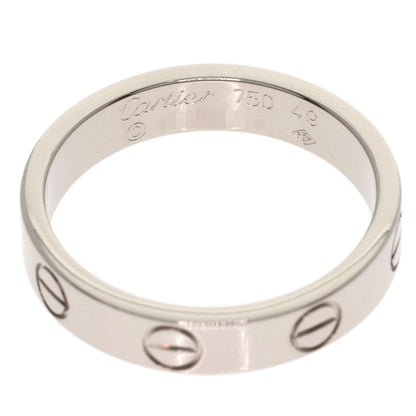CARTIER love ring #49 Ring K18 White Gold Ladies [Used]