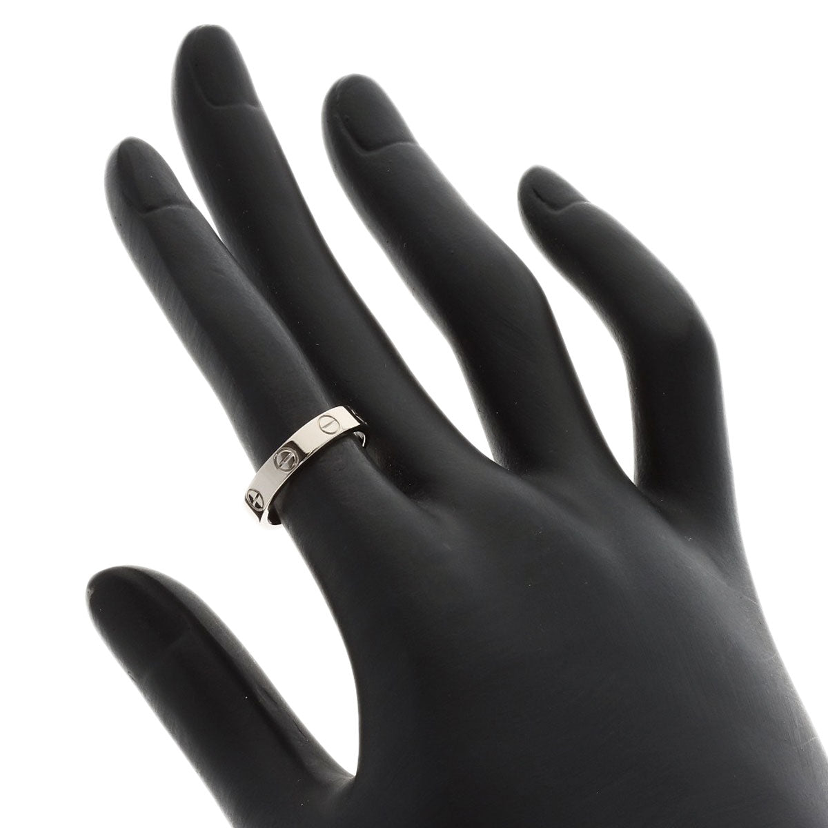 CARTIER love ring #49 Ring K18 White Gold Ladies [Used]