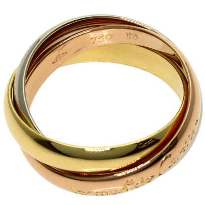 CARTIER Trinity #50 Ring K18 Yellow Gold K18 White GoldLadies [Used]