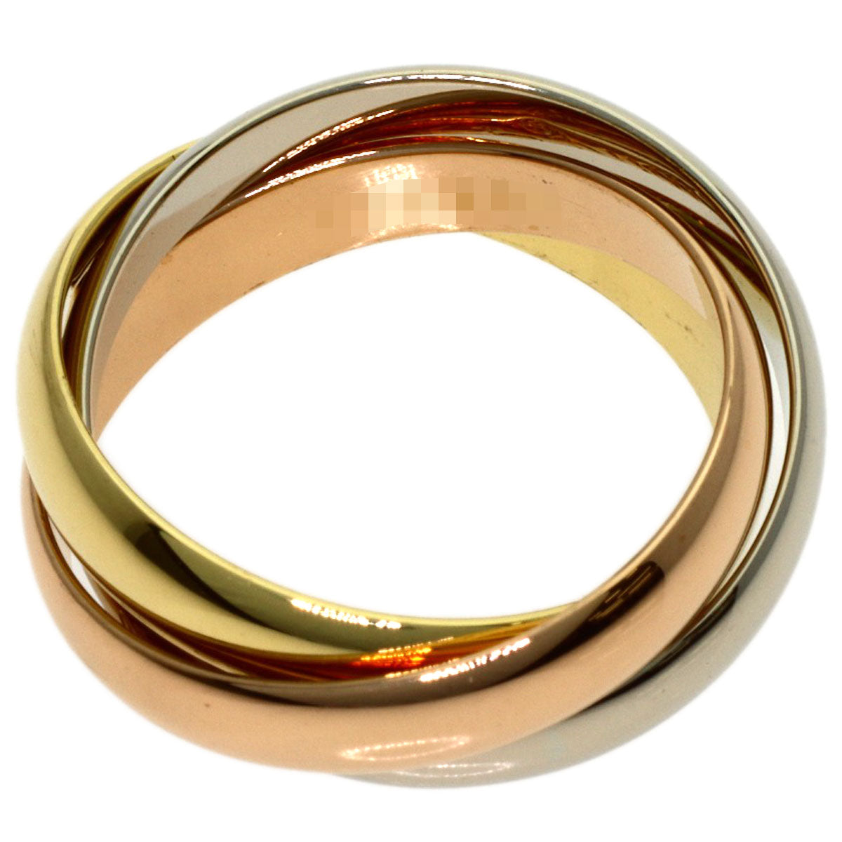 CARTIER Trinity #50 Ring K18 Yellow Gold K18 White GoldLadies [Used]