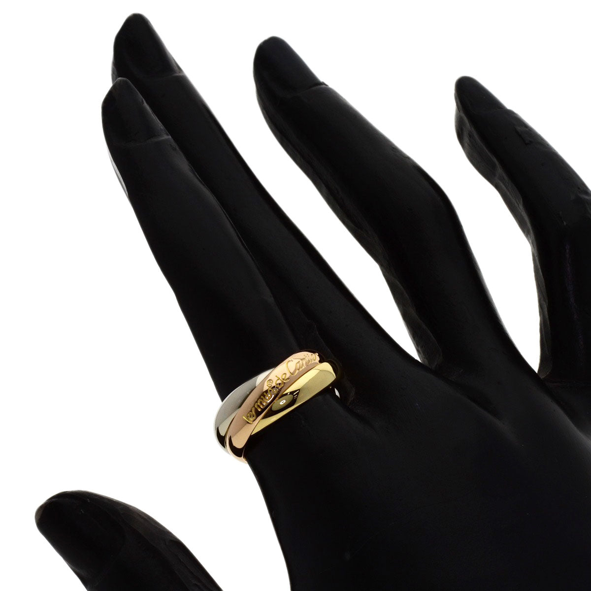 CARTIER Trinity #50 Ring K18 Yellow Gold K18 White GoldLadies [Used]