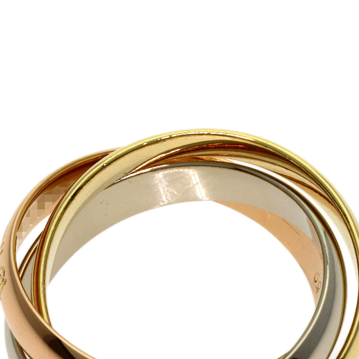 CARTIER Trinity #50 Ring K18 Yellow Gold K18 White GoldLadies [Used]