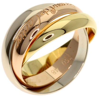 CARTIER Trinity #48 Ring K18 Yellow Gold 18K Pink GoldLadies [Used]