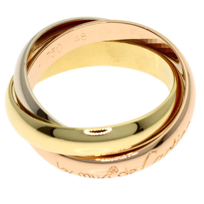 CARTIER Trinity #48 Ring K18 Yellow Gold 18K Pink GoldLadies [Used]
