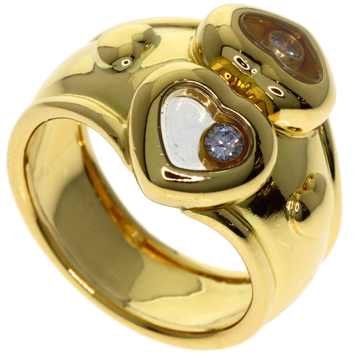 Chopard Happy diamond Ring K18 Yellow Gold Ladies [Used]