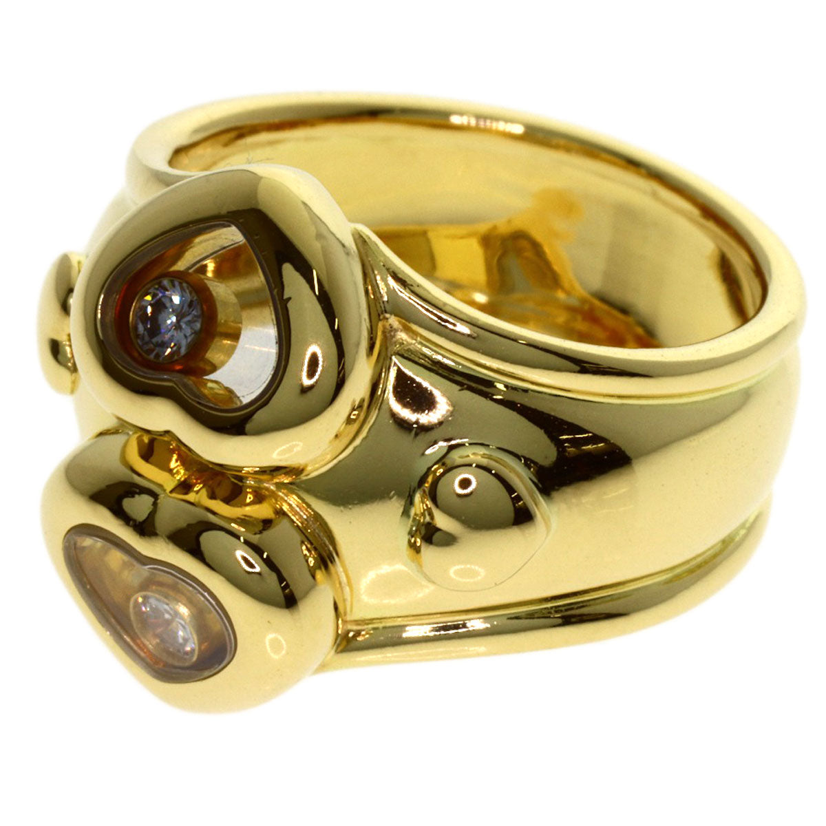 Chopard Happy diamond Ring K18 Yellow Gold Ladies [Used]