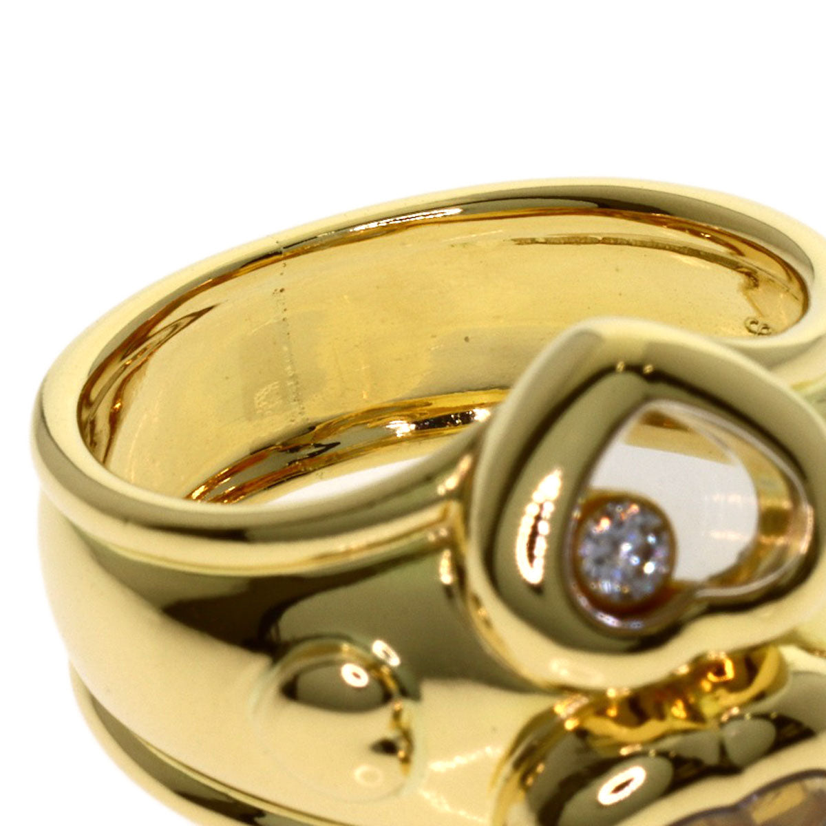 Chopard Happy diamond Ring K18 Yellow Gold Ladies [Used]