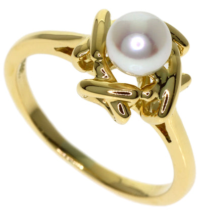 TIFFANY&Co. Pearl Pearl Ring K18 Yellow Gold Ladies [Used]