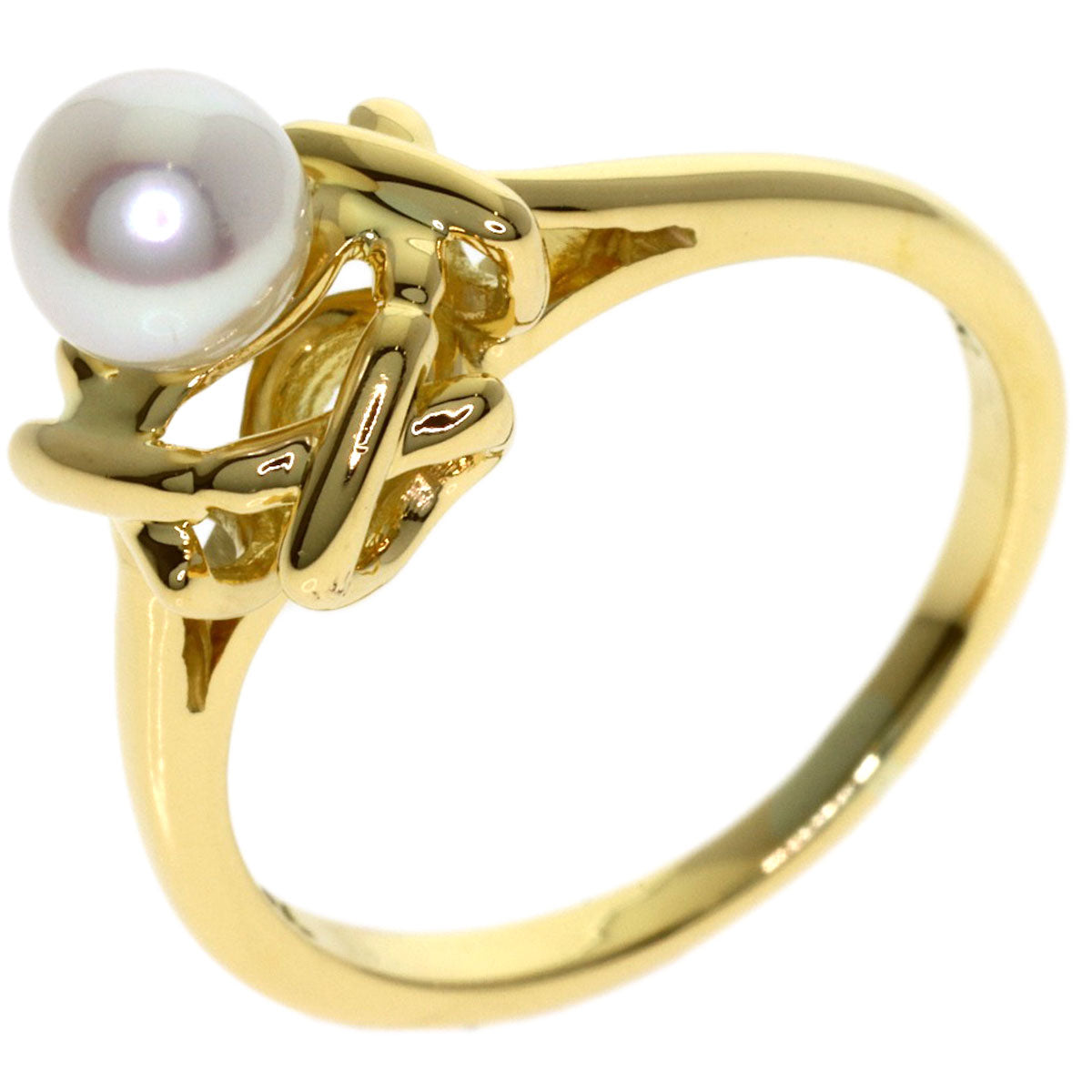 TIFFANY&Co. Pearl Pearl Ring K18 Yellow Gold Ladies [Used]
