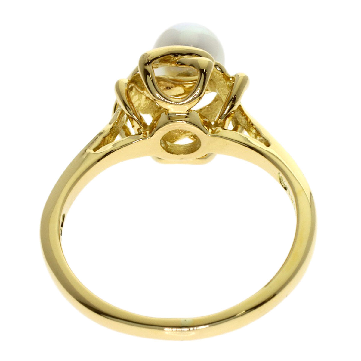 TIFFANY&Co. Pearl Pearl Ring K18 Yellow Gold Ladies [Used]