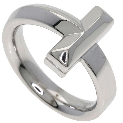 TIFFANY&Co. T one wide Ring K18 White Gold Ladies [Used]