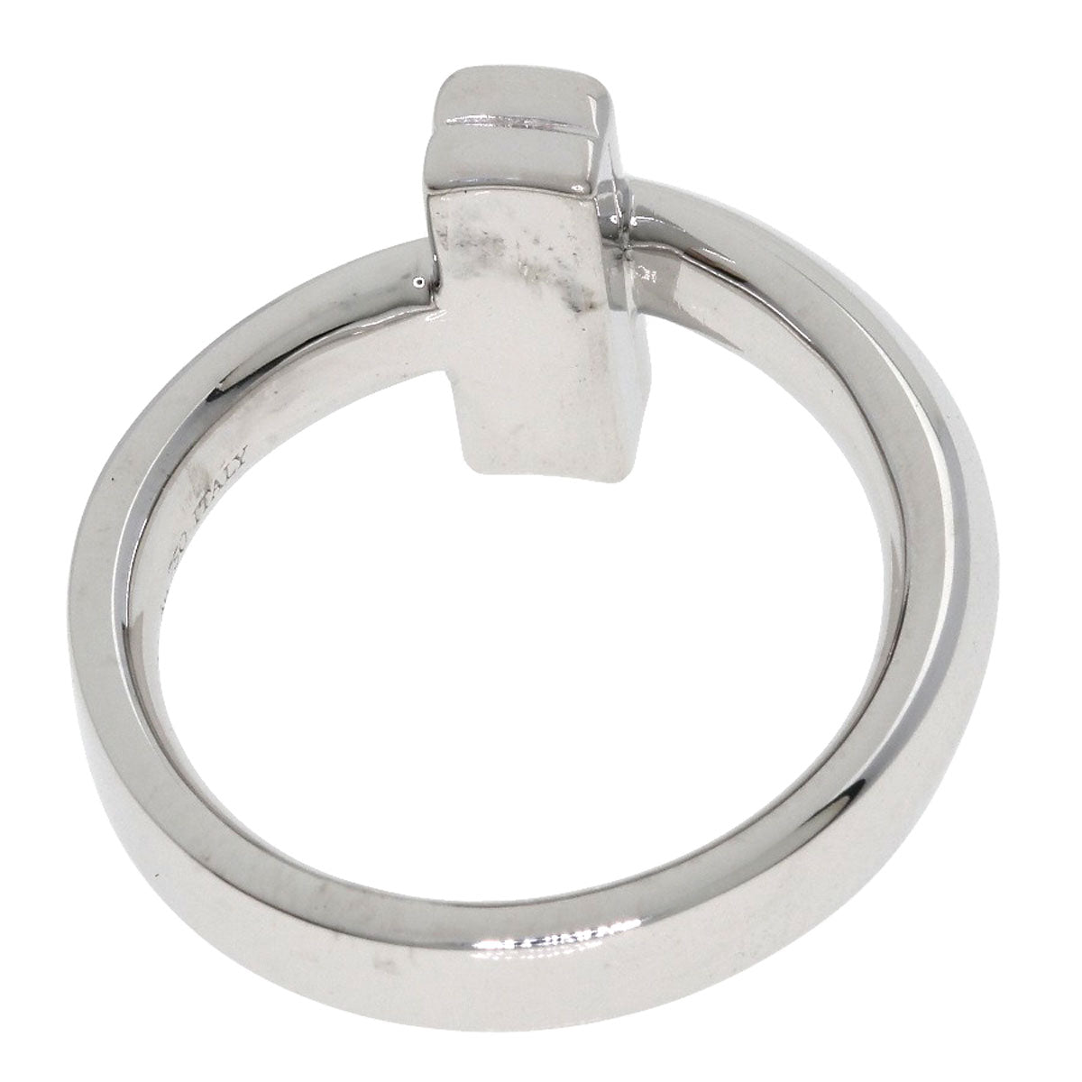 TIFFANY&Co. T one wide Ring K18 White Gold Ladies [Used]
