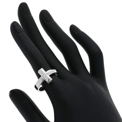 TIFFANY&Co. T one wide Ring K18 White Gold Ladies [Used]