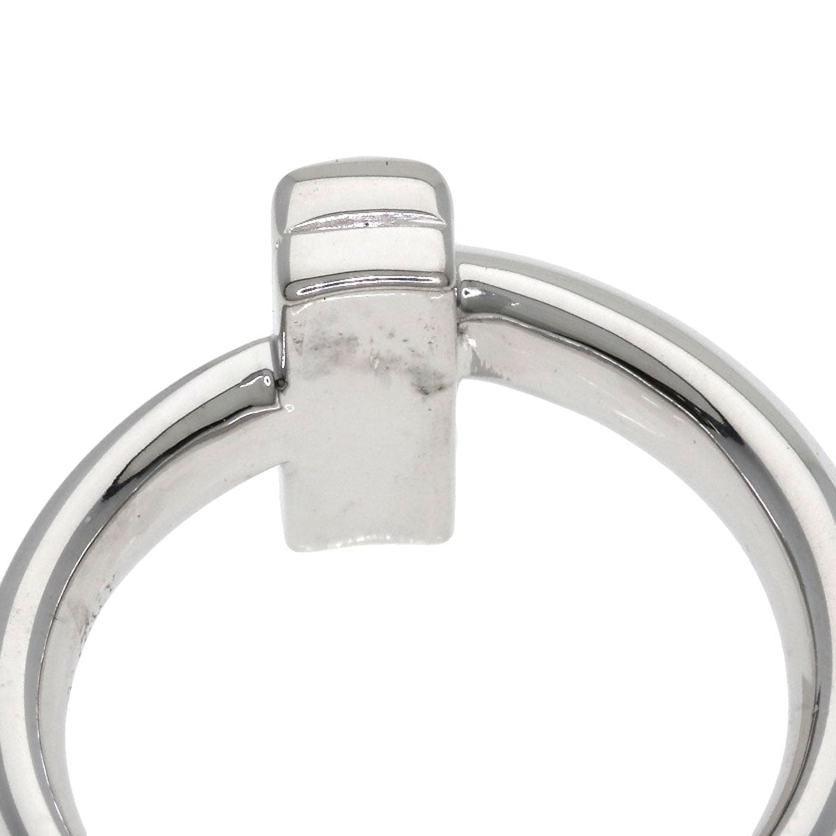 TIFFANY&Co. T one wide Ring K18 White Gold Ladies [Used]