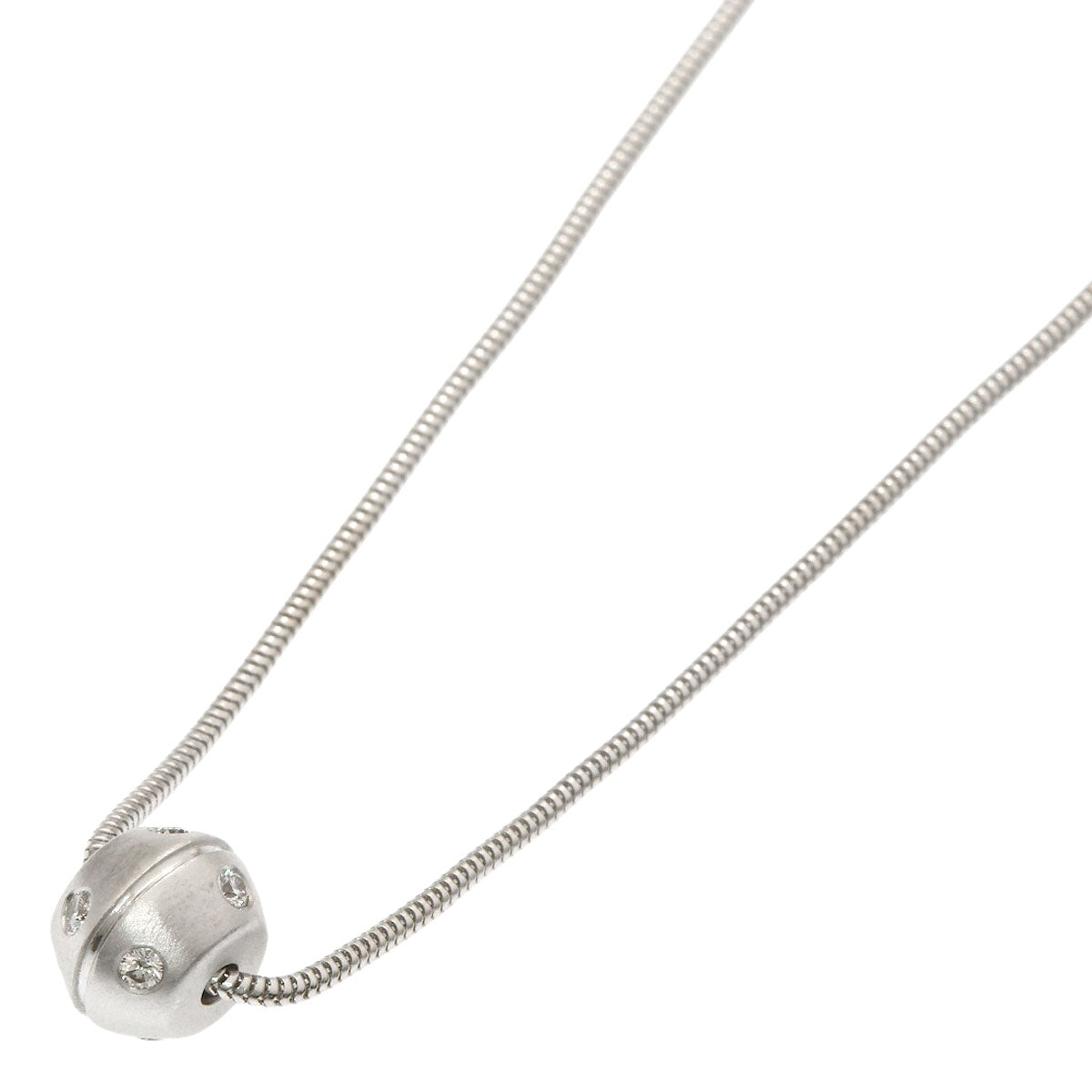 TIFFANY&Co. Streammerica Diamond Necklace K18 White Gold Ladies [Used]