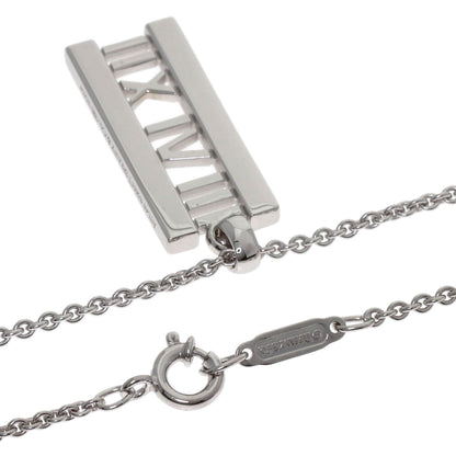 TIFFANY&Co. Atlas Bar Diamond Necklace K18 White Gold Ladies [Used]