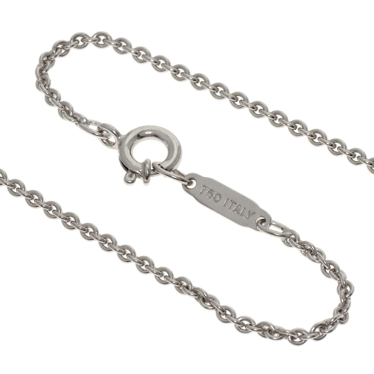 TIFFANY&Co. Atlas Bar Diamond Necklace K18 White Gold Ladies [Used]