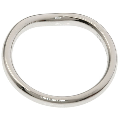 TIFFANY&Co. Curved Band Diamond Ring Platinum PT950 Ladies [Used]
