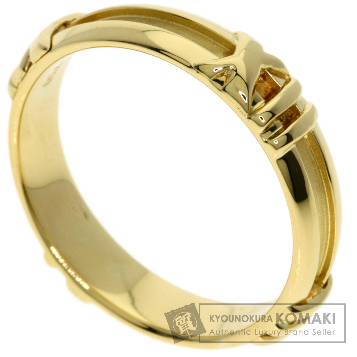 TIFFANY&Co. Atlas Ring K18 Yellow Gold Ladies [Used]