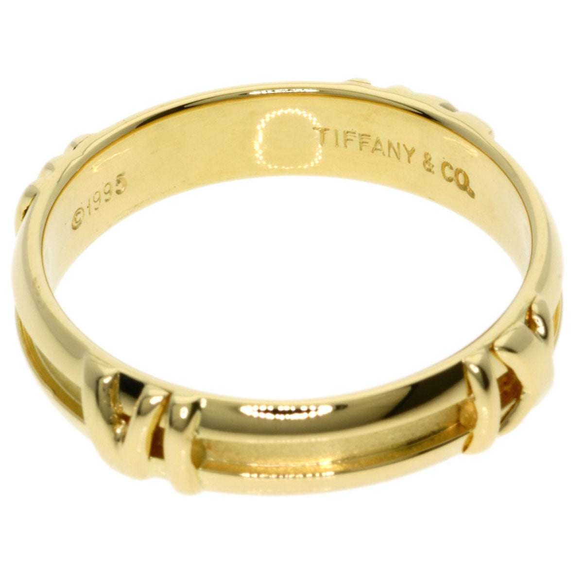 TIFFANY&Co. Atlas Ring K18 Yellow Gold Ladies [Used]