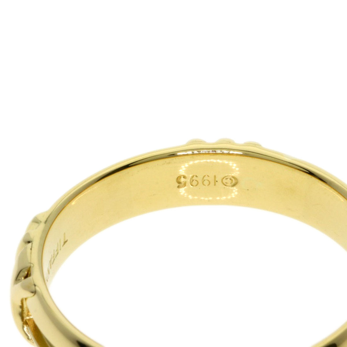 TIFFANY&Co. Atlas Ring K18 Yellow Gold Ladies [Used]