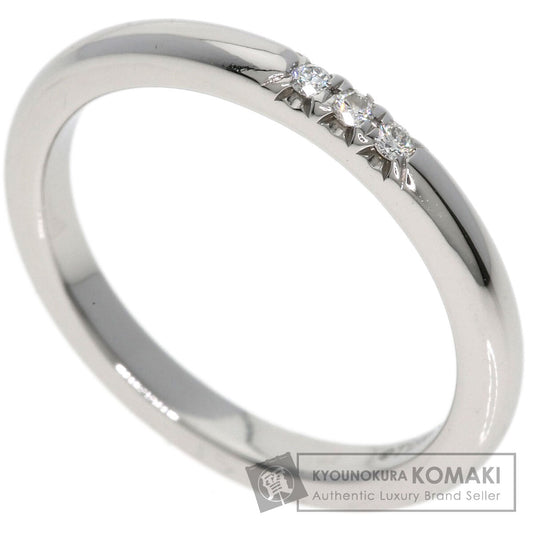 TIFFANY&Co. Forever 3P Diamond Ring Platinum PT950 Ladies [Used]