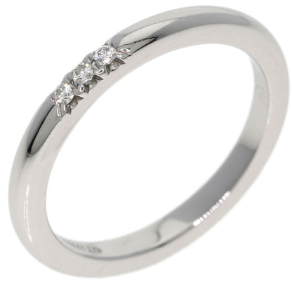TIFFANY&Co. Forever 3P Diamond Ring Platinum PT950 Ladies [Used]