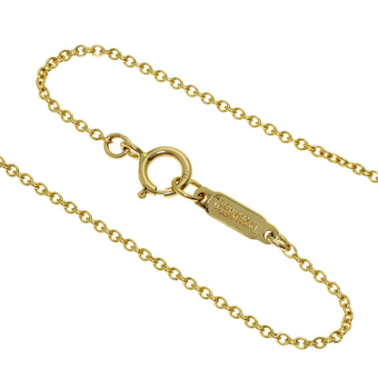 TIFFANY&Co. Dots Cross Diamond Necklace K18 Yellow Gold Ladies [Used]