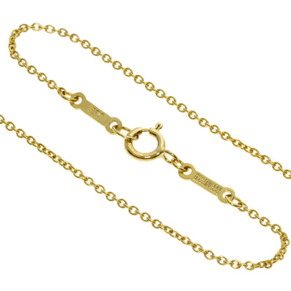 TIFFANY&Co. Open heart 1P Diamond Necklace K18 Yellow Gold Ladies [Used]