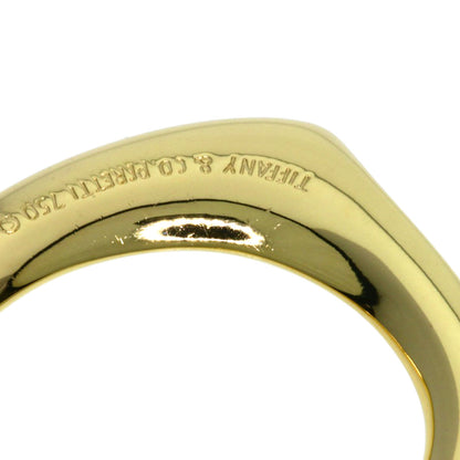 TIFFANY&Co. Open heart 1P Diamond Necklace K18 Yellow Gold Ladies [Used]