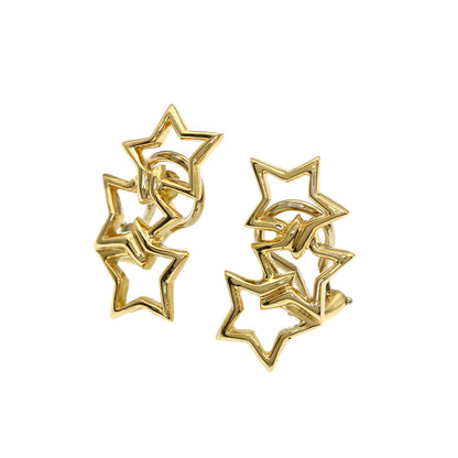 TIFFANY&Co. Triple star Earring K18 Yellow Gold Ladies [Used]