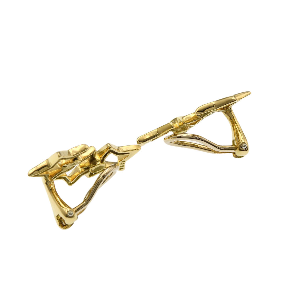 TIFFANY&Co. Triple star Earring K18 Yellow Gold Ladies [Used]