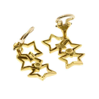 TIFFANY&Co. Triple star Earring K18 Yellow Gold Ladies [Used]
