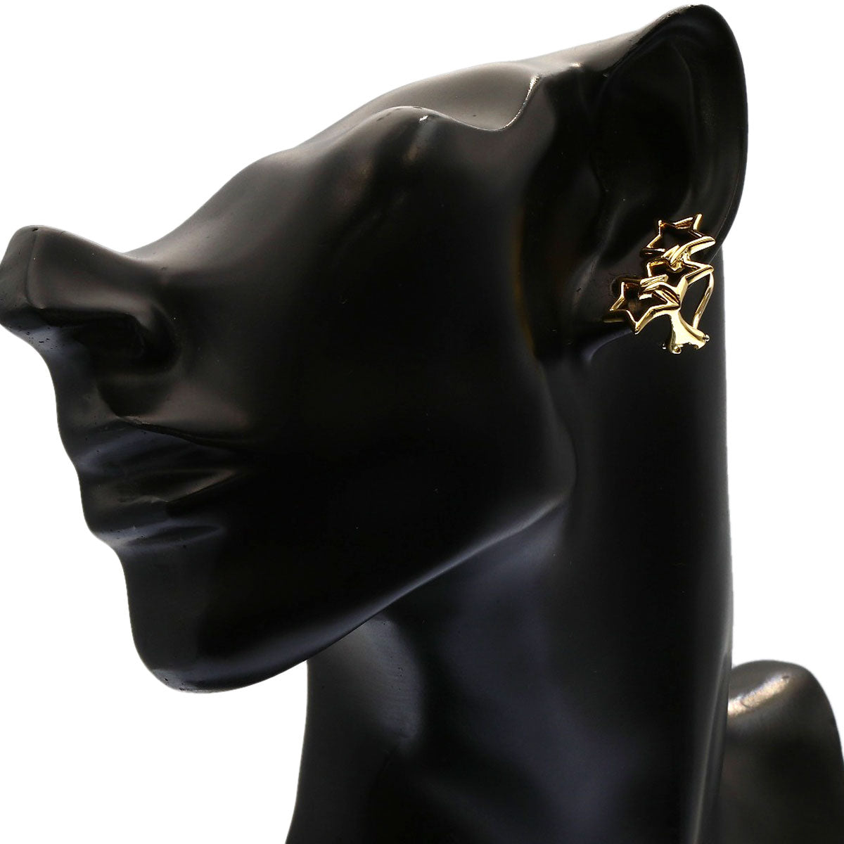 TIFFANY&Co. Triple star Earring K18 Yellow Gold Ladies [Used]