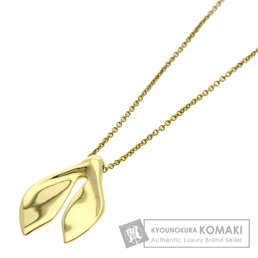 TIFFANY&Co. whale tail Necklace K18 Yellow Gold Ladies [Used]