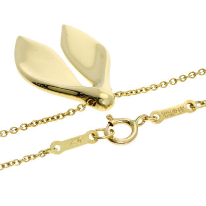 TIFFANY&Co. whale tail Necklace K18 Yellow Gold Ladies [Used]