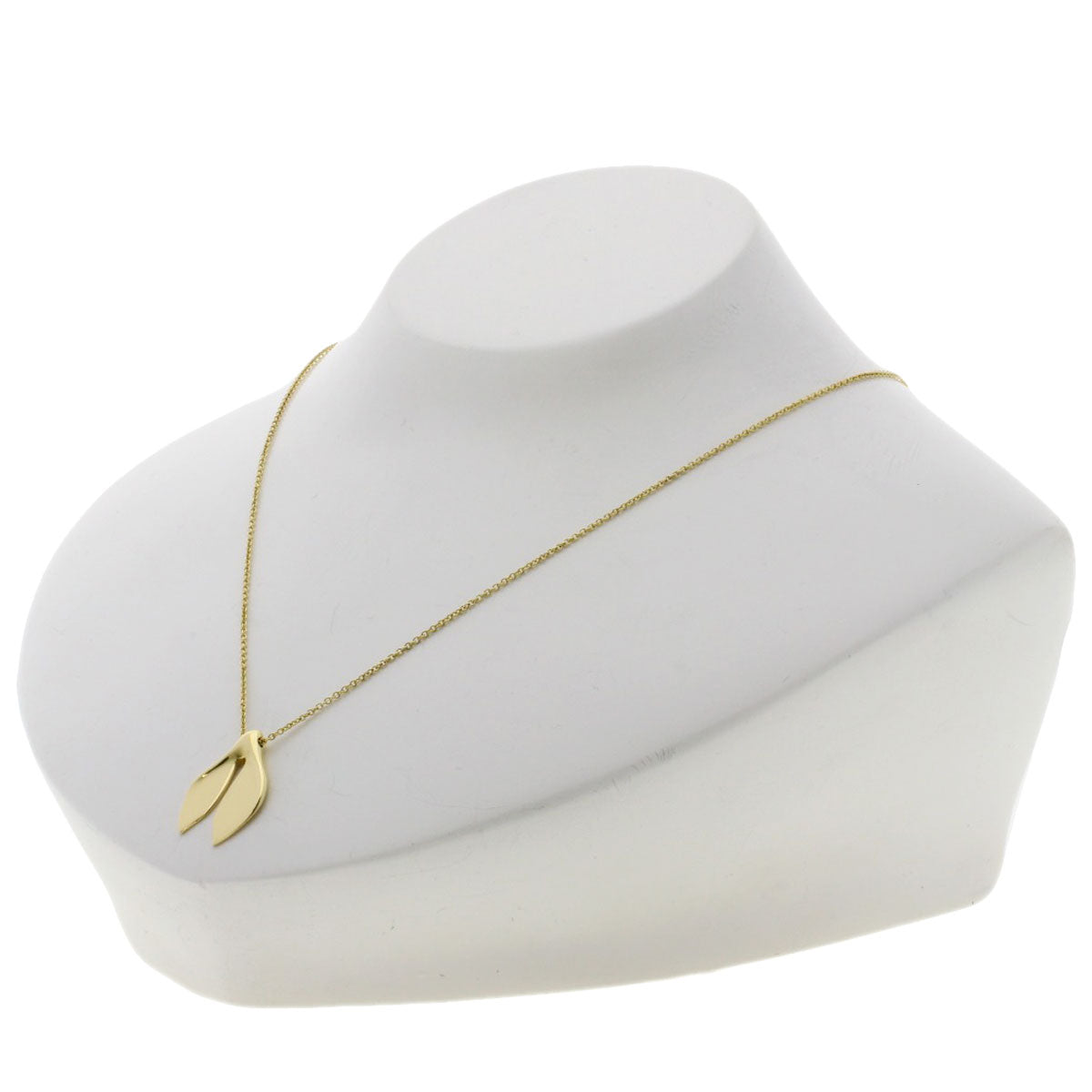 TIFFANY&Co. whale tail Necklace K18 Yellow Gold Ladies [Used]