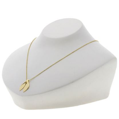 TIFFANY&Co. whale tail Necklace K18 Yellow Gold Ladies [Used]
