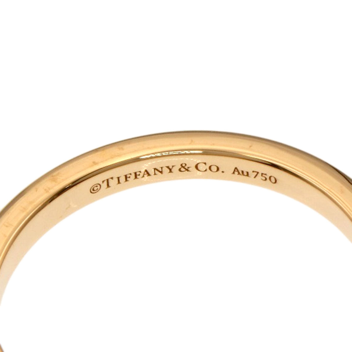 TIFFANY&Co. Forever Wedding 3P Diamond Ring K18 Pink Gold Ladies [Used]