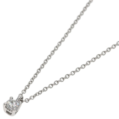 TIFFANY&Co. Solitaire Diamond Necklace Platinum PT950 Ladies [Used]