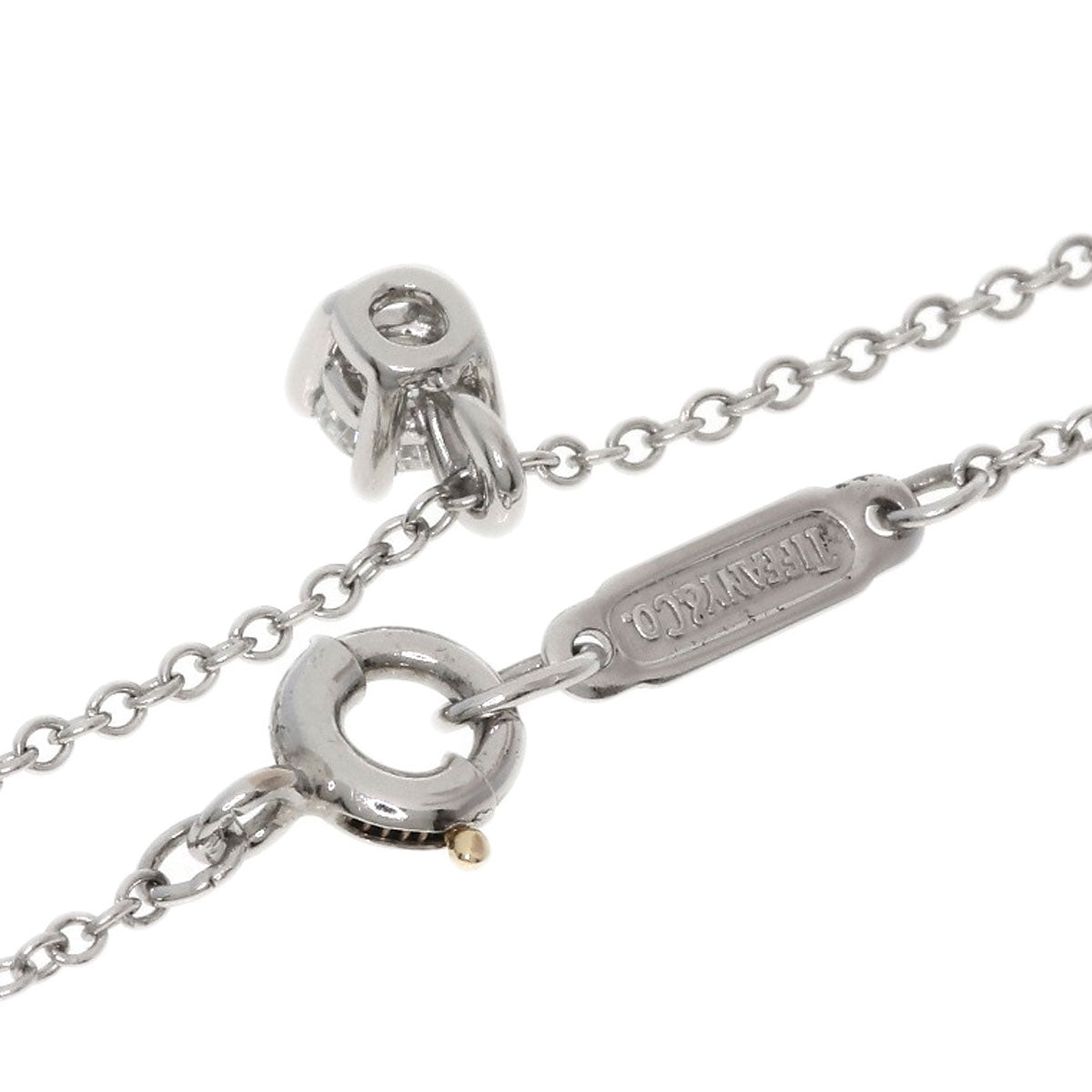 TIFFANY&Co. Solitaire Diamond Necklace Platinum PT950 Ladies [Used]