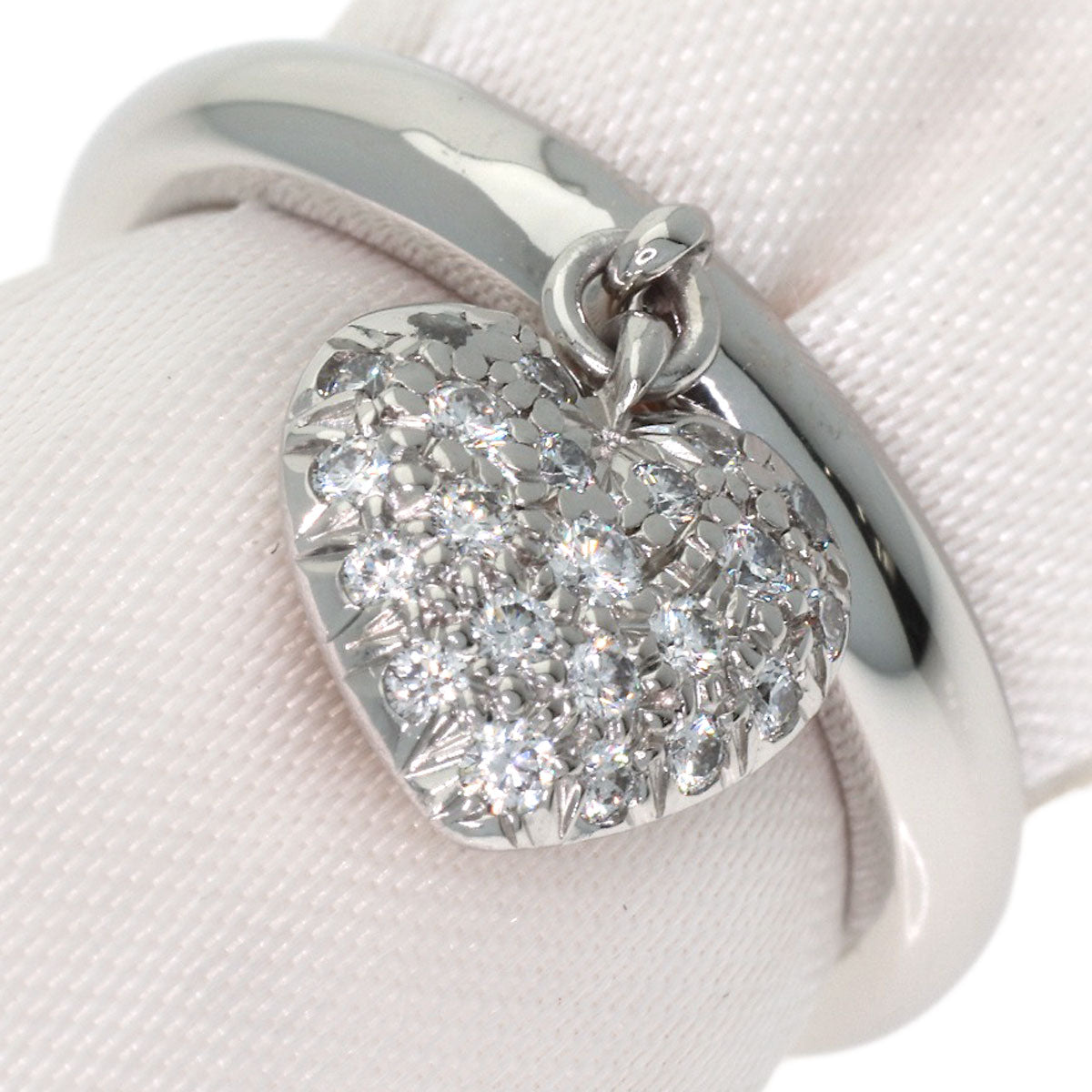 TIFFANY&Co. Sentimental Heart Diamond Ring Platinum PT950 Ladies [Used]