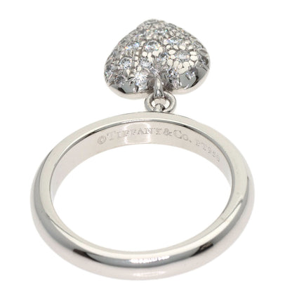 TIFFANY&Co. Sentimental Heart Diamond Ring Platinum PT950 Ladies [Used]