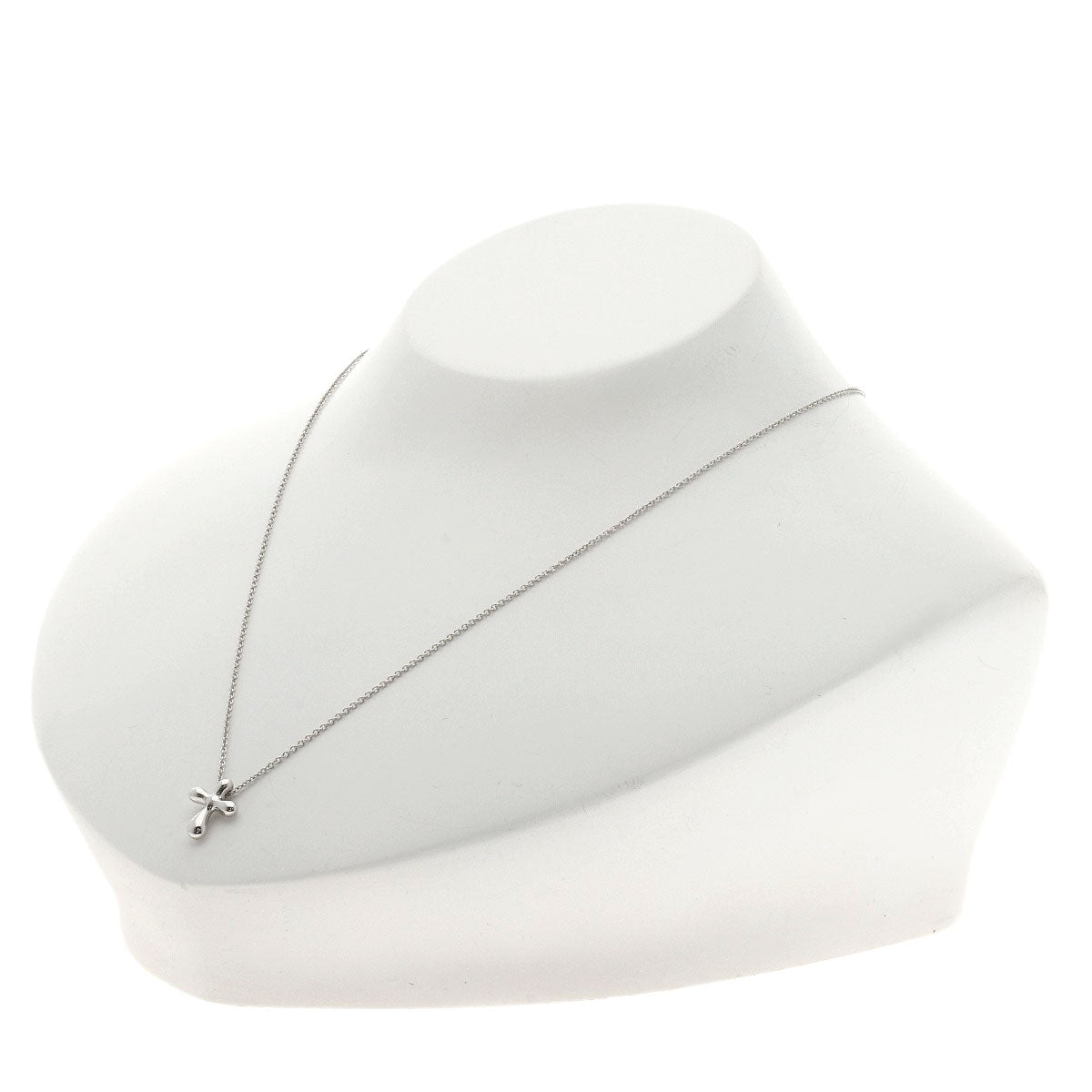 TIFFANY&Co. Small cross Necklace Platinum PT950 Ladies [Used]