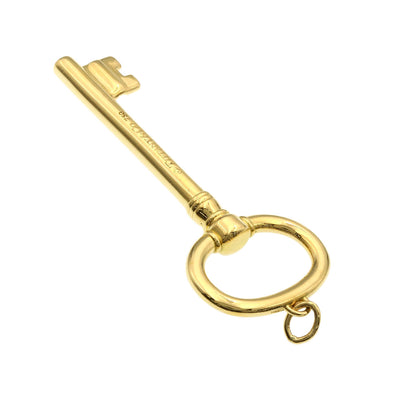 TIFFANY&Co. Oval Key Large Pendant top K18 Yellow Gold Ladies [Used]